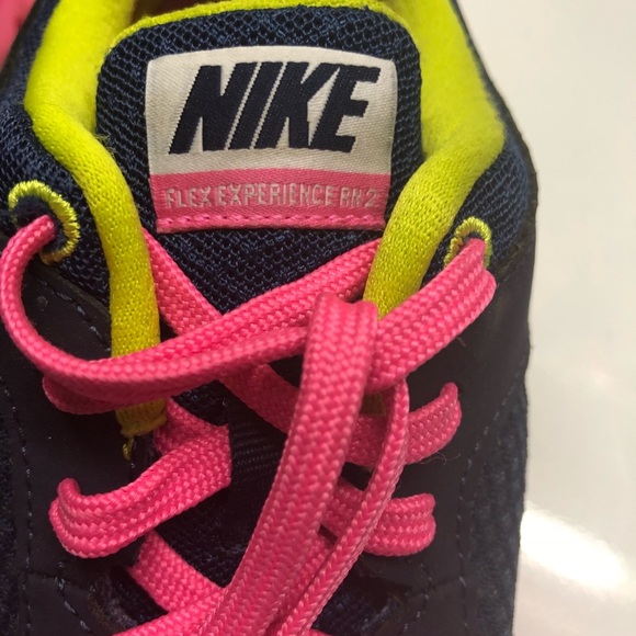 LNike Flex Experience RN 2 blue gray pink sneakers - Picture 4 of 8